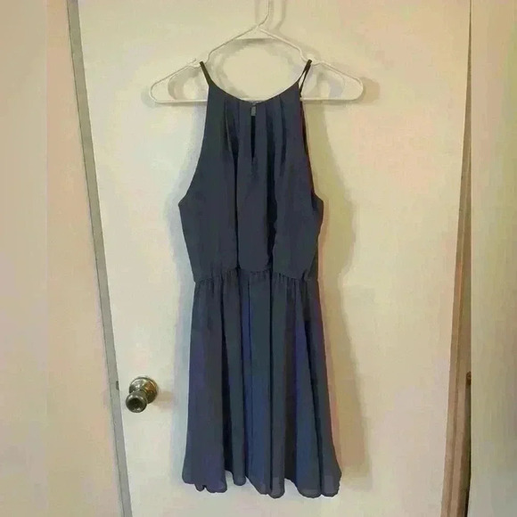 Lush Dark Lavender Halter Dress - Picture 5 of 5